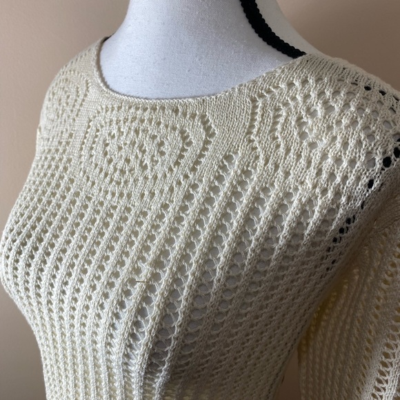 Boho Crochet Sweater NWT - Picture 5 of 15